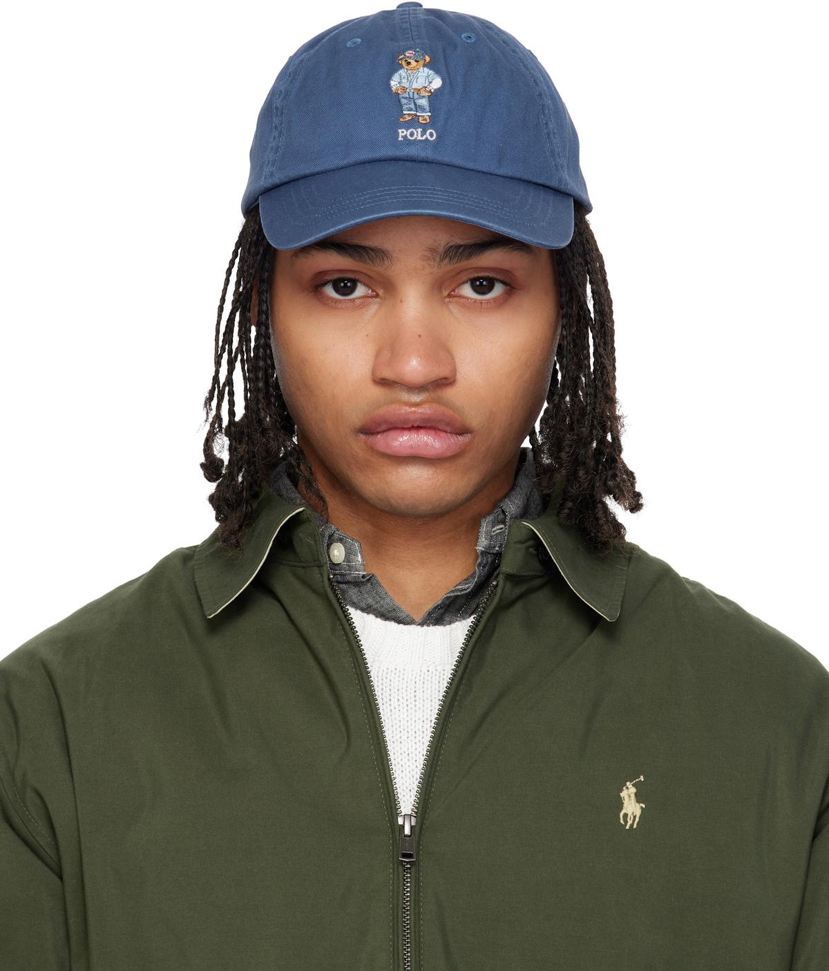 POLO RALPH LAUREN Blue 'Polo Bear' Twill Ball Cap