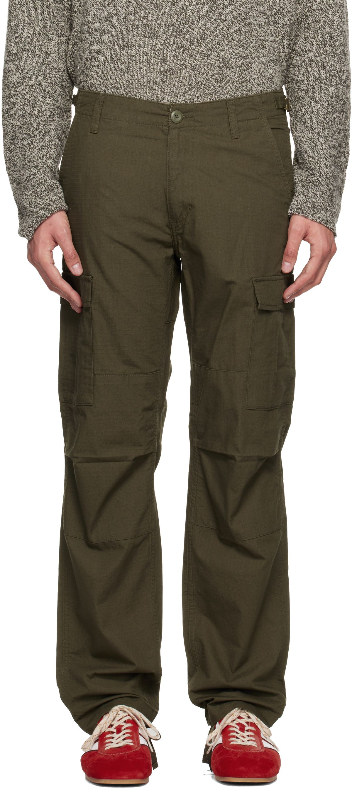 Carhartt Work In Progress Aviation Cargo Pants in Khaki