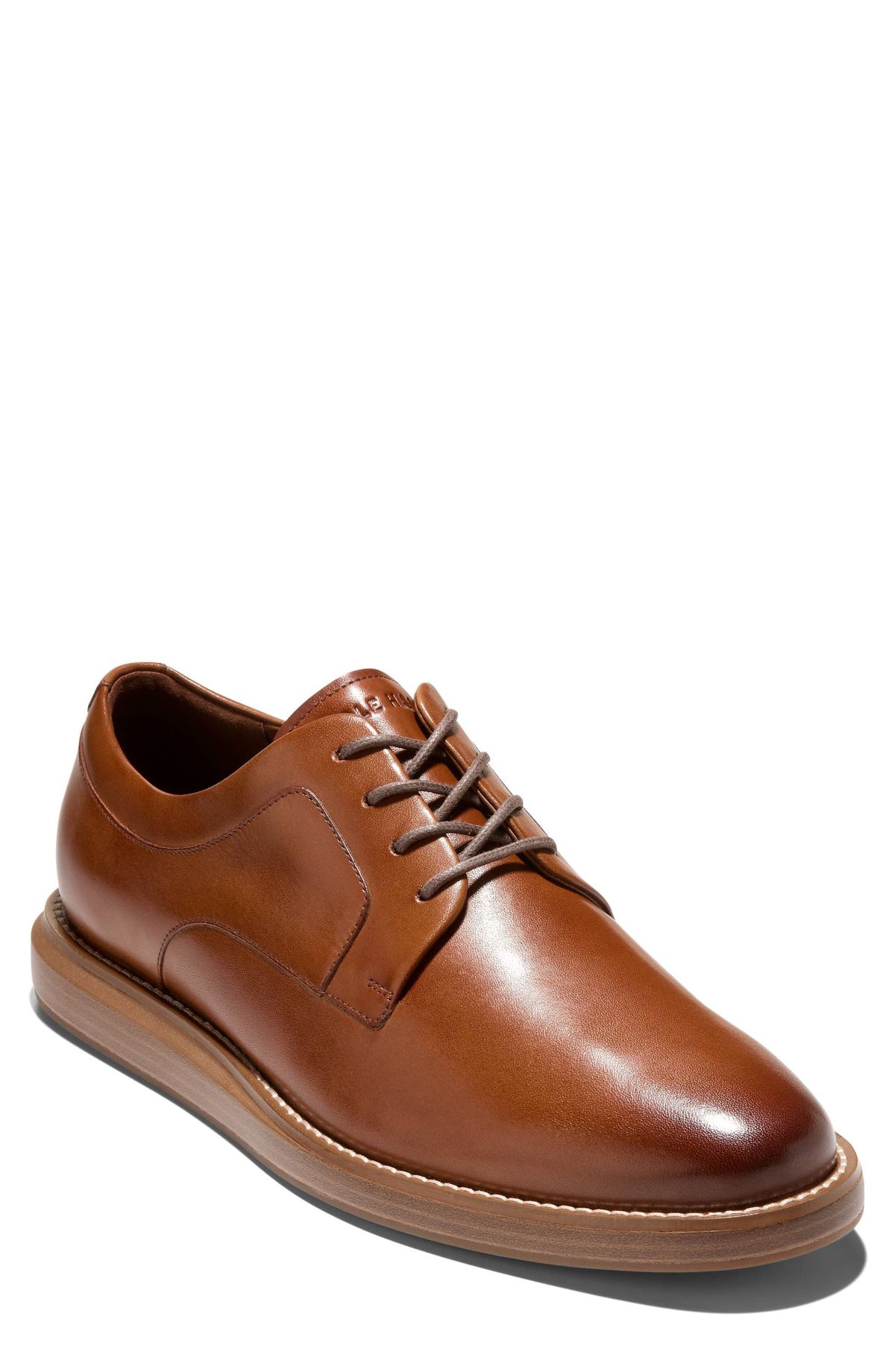 Cole Haan Grand Neoclassic Plain Toe Derby in leather, full profile view