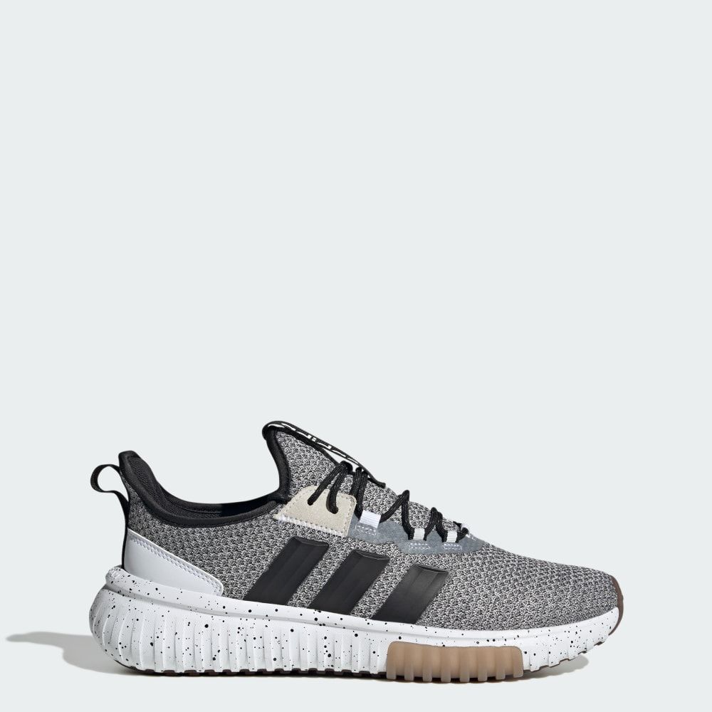 adidas Kaptir 4.0 running shoe in colorway, side profile view showing Cloudfoam midsole and mesh upper