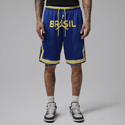 Jordan Mesh Diamond Shorts "Old Royal/Yellow Pulse"